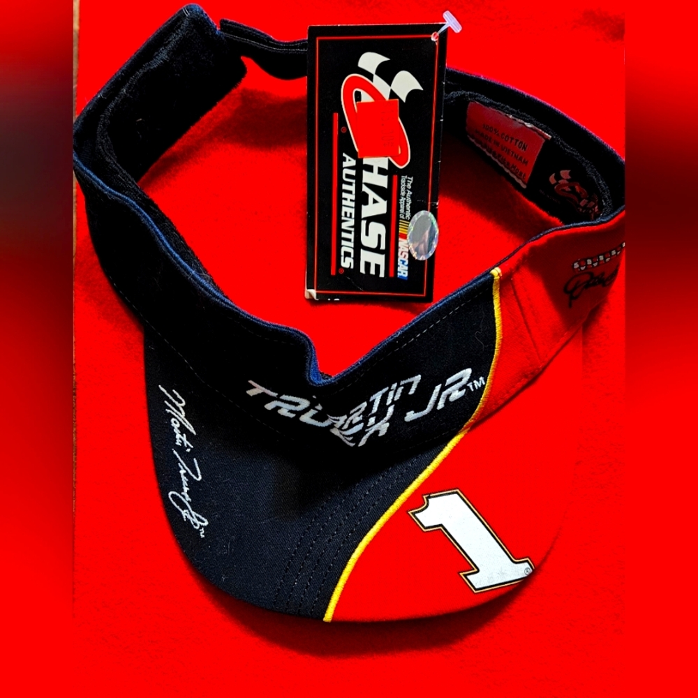 VINTAGE Martin Truex Jr. Dale Earnhardt Inc. #1 Pit Visor Cap Hat * NWT
